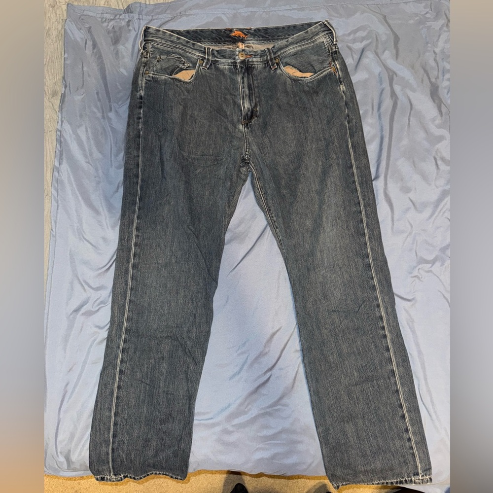 Tommy Bahama Blue Straight-Leg Jeans with Indigo Wash